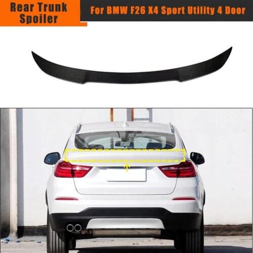 Carbon Fiber Car Rear Trunk Spoiler Boot LiP Wing Lid for BMW F26 X4 2014 2015 2016 2017
