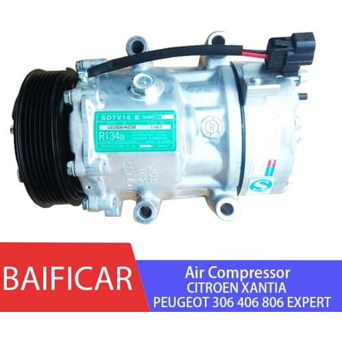 Baificar Brand New 7 Cylinder SD7V16 AC Air Compressor For Citroen Xantia Peugeot 306 307 308 408 406 806 EXPERT