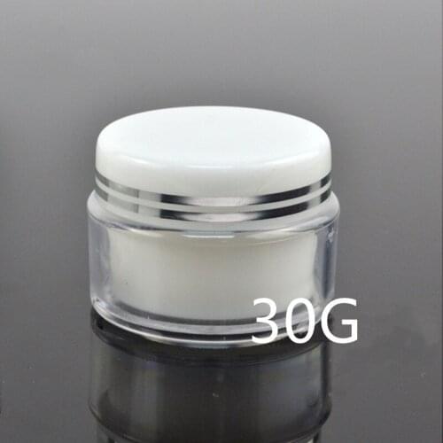 Wholesale 30g Empty Acrylic Cream Bottles Facial Mask Jars Skin Care Cream TinsBottles Eye Cream Containers Cosmetic Packaging