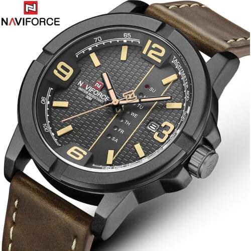 Luxury Brand NAVIFORCE Mens Watches Casual Sport Quartz Wristwatch Men Military Waterproof Date Display Clock Relogio Masculino