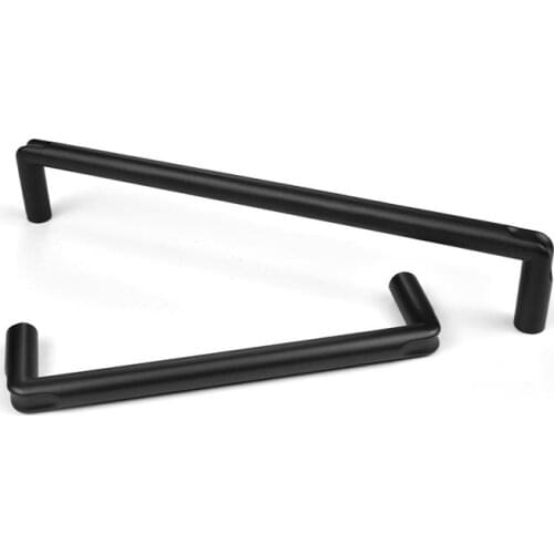 HJY Black Cabinet Handles Wardrobe Door Closet Drawer Cupboard Pulls Bathroom Kitchen Handle Hardware Furniture Decorate Z538