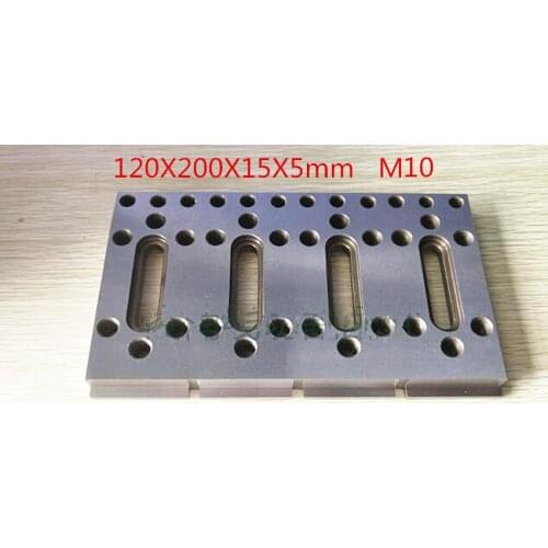 Wire EDM Machine Extension Clamp Jig Holder M10 120X200X15X5mm Stainless Steel For Sodick DWC Wire Cut EDM Machine