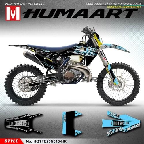 HUMAART MX Graphics Die Cut Stickers Dirt Bike Enduro Decal Kit for TE 150 250 300 / FE 250 350 450 501 2020 2021 2022