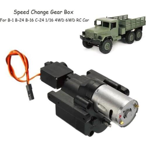 Speed Change Gear Box for WPL B1 B24 B16 C24 1/16 4WD 6WD RC Car Crawler 10km/h-30km/h Remote Control Parts & Accessory HOT SAL
