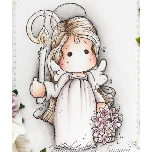 Beautiful girl yulan Transparent Silicone Rubber Stamp and die Sheet Cling Scrapbooking DIY Cute Pattern Photo Album Stamp