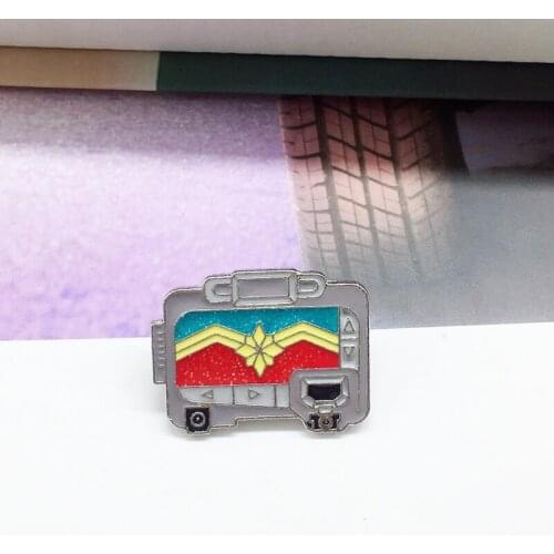 Colorful Trunk Enamel Pin Password Box Brooch Denim Jeans shirt bag Fashion Jewelry Gift for Friends