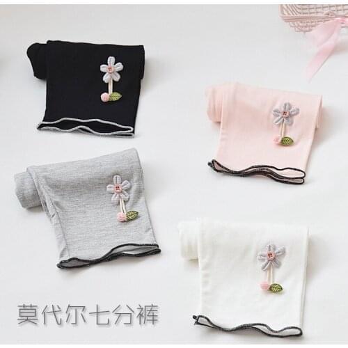Girls' leggings babys thin cropped trousers safety pants girls summer anti-empty childrens shorts