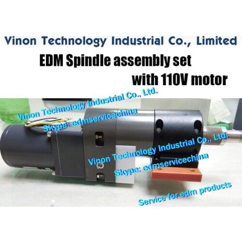 Edm Spindle assembly set with 110V Motor for DD703 Super drill EDM machine, CNC smalll hole edm drilling DD703 DK703