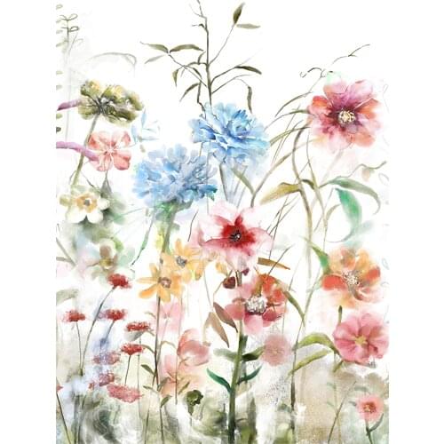 Flower Pink Grey Floral Nordic DIY 11CT Embroidery Cross Stitch Kits Craft Needlework Set Cotton Thread Printed Sell