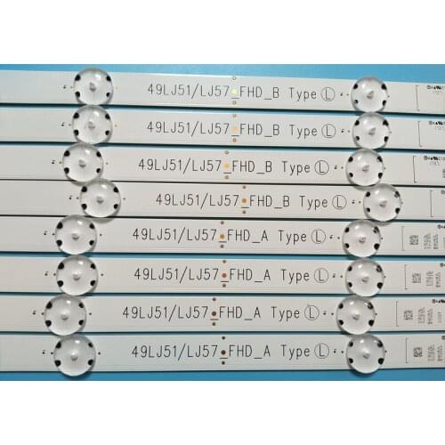 994mm 8leds New Original 49LJ51/LJ57_FHD_A B LED strip For LG Innotek 17Y 49"_FHD A B-Type