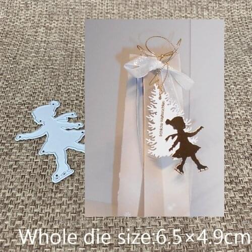 New Design Craft Metal Cutting Die cut dies Skating girl decoration scrapbooking Album Paper Card Craft Embossing die cuts