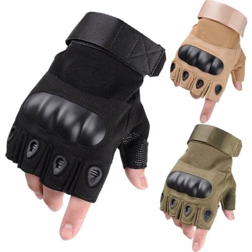 Men Tactical Gloves Outdoor Sports Half Finger Breathable Army Military Combat Hunting Shooting Airsoft Paintball Fighting Glove
