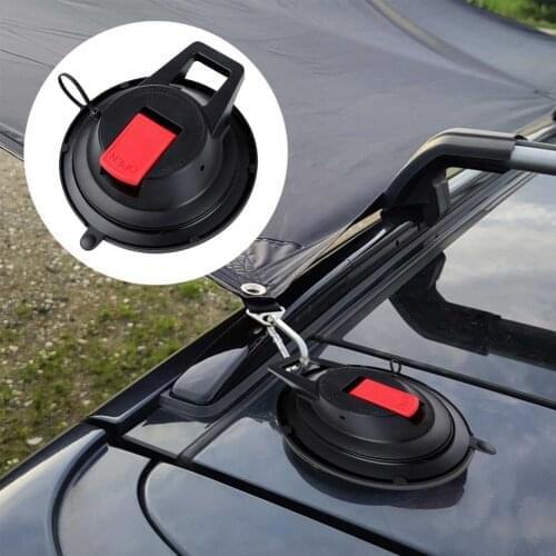 Suction Cup Anchor Heavy Duty Car Camping Removable Securing Hook Tie Down Camping Tarp Securing Hook For Car Side Awning