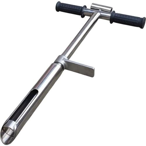 Stainless Steel Soil Sampler With Foot Pedal and Scale Garden Hand Tools Manual Aerators Scoops Crowbars 2021 New