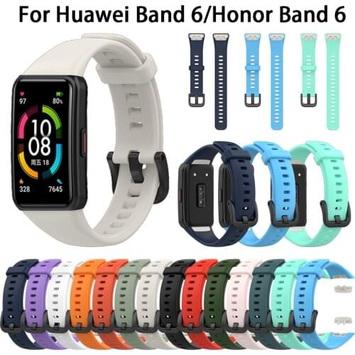 Multicolor new Silicone watch Straps For Huawei Honor band 6 smart watchband Replacement official for Huawei band 6 adjustable