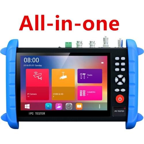 CCTV Tester IPCX all-in-one Monitor multi-functional 7 inch display IPC Tester 6K H.265 IP 8MP TVI CVI AHD CVBS HDMI Input