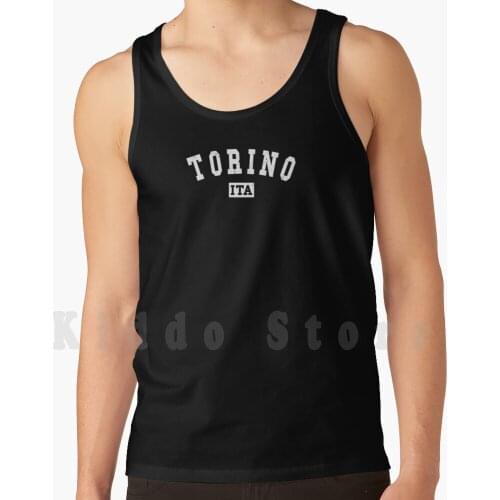 Turin Tank Tops Vest 100% Cotton Turin Fu ? Ball Mailand Jesus Legende Rom Calcio Christian Del Piero Europa Inter