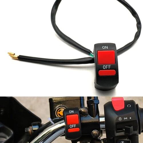 For Honda CB400SF CB1100 CB600F CB1000R CBR900RR Universal Motorcycle Handlebar Flameout Switch ON OFF Button For moto DC12V/10A
