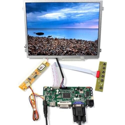 LCD Display 10.4" CLAA104XA02CW 1024X768 LCD Screen with HD MI DVI VGA AUDIO LCD Controller Board