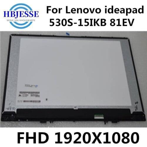 15.6" FHD IPS LCD Screen Display Panel Glass Assembly LP156WF9 SPK1 for Lenovo Ideapad 530S-15IKB 530s-15 81EV Non Touch