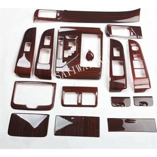 15pcs/set ABS wooden grain decoration cover For Toyota Camry 2012 2013 2014 2015 LHD car accessories