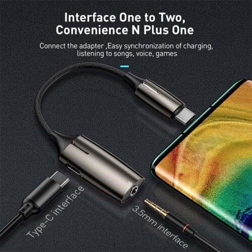 2 in 1 usb type c to 3.5mm headphone jack adapter Audio charging converter for huawei P20 P30 Mate 20 mate 30 xiaomi 9 8 mix 2