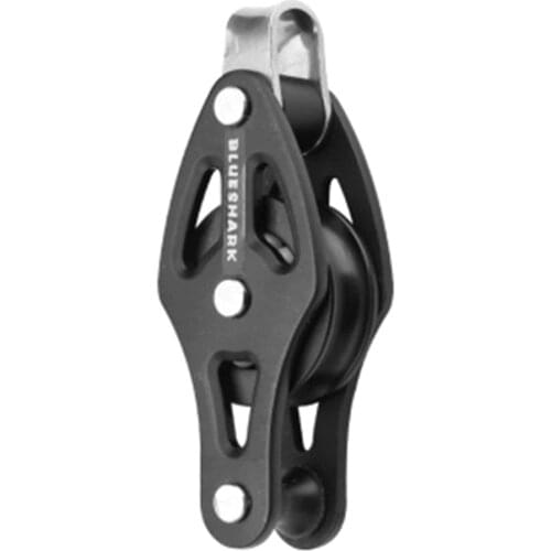 28mm Sheaved Fiddle Block - Boat Sailing Rigging Single Roller Pulley Hanging Towing Lifting Wheel for 8mm 5/16 inch Wires