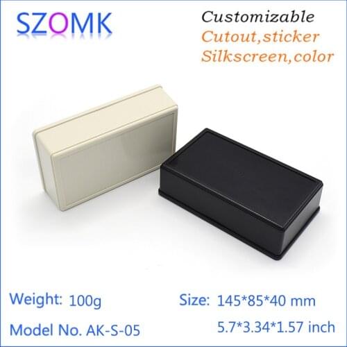 4 pcs, 145*85*40mm china market of electronic plastic case abs control enclosure project box outlet box szomk plastic enclosure