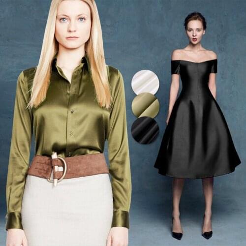 Free shipping! Pure silk wool blend fabrics crisp dress shirt wool fabrics wholesale high quality silk cloth