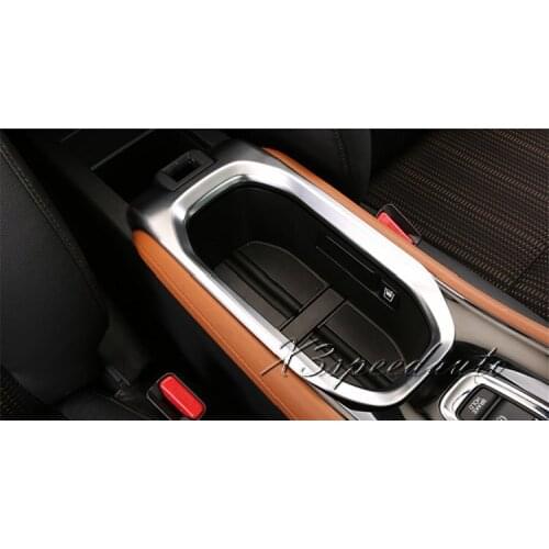 Free Shipping Chromed Inner Cup Holder Cover Trim For Honda Vezel HR-V 2014-2018