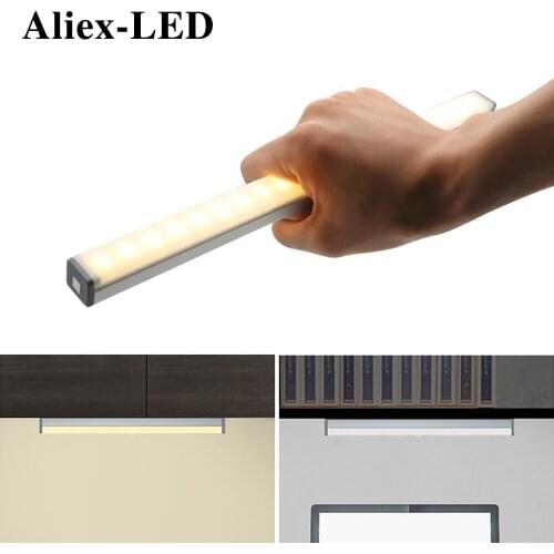 Wireless Cabinet PIR LED Night Light Motion Sensor lamp bedroom decor lights Rechargeable Infrared Wall Lamps decorative lamp