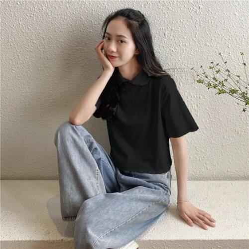 Black Cheongsam Top 2021 Asian Streetwear T Shirt Crop Tops For Teens Chinese Style Clothing Women Gothic Crop Top Femme KK3687