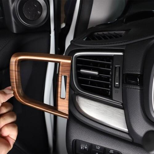 For Honda CR-V 2017-2021 ABS Car Dashboard Side Air Conditioning Air Outlet Frame Decoration Stickers Car Accessories