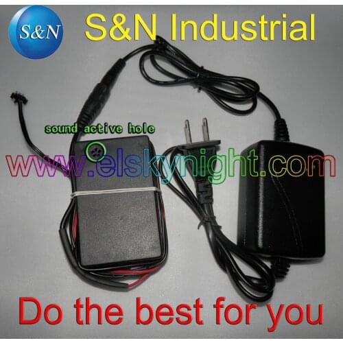 EL inverter/EL controller/el driver 220VAC for 10 meters el wire on/off/sound activated using for decoration, party and display