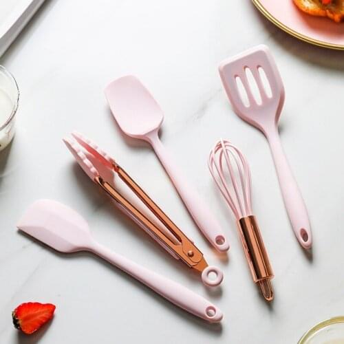 Cooking Tools Silicone Utensils Turner Tongs Spatula Soup Spoon Non-stick Shovel Oil Brush Kitchen Tool Kitchen Gadget Sets