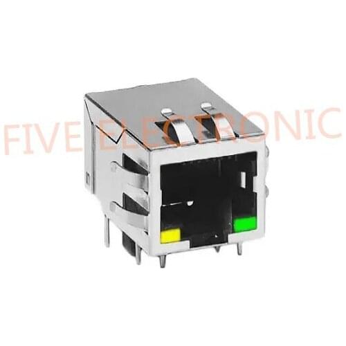 JX00-0027 1 Port RJ45 Magjack Connector Through Hole 10/100 Base-TX, AutoMDIX JX00-0027NL