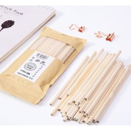 50Pcs 18cm length triangle hexagon HB Pencil Set Wooden Standard Pencils Students School Office Stationery