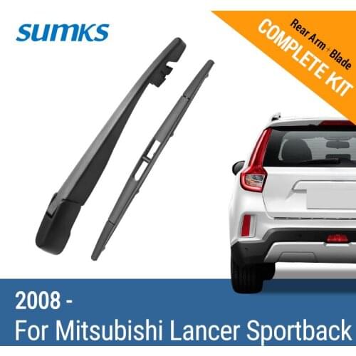 SUMKS Rear Wiper & Arm for Mitsubishi Lancer Sportback 2008 2009 2010 2011 2012 2013 2014 2015 2016 2017