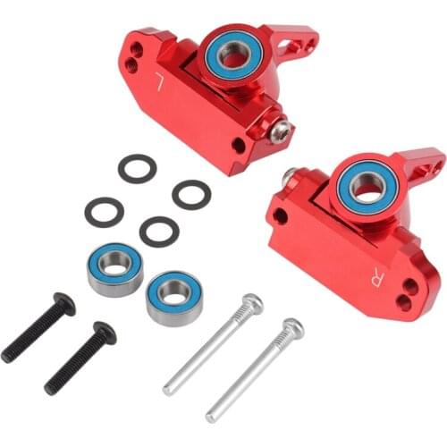 Metal Front Caster Block&Steering Blocks Upgrade Parts Set for 1/10 Traxxas 2WD Slash Rustler Stampede Bandit
