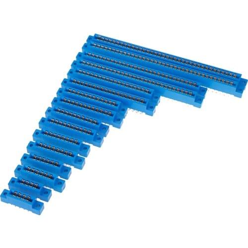 New 1PC 805 Series 3.96mm Pitch PCB Slot Solder Card Edge Connectors 8-72 Pin 16styles Wholesale