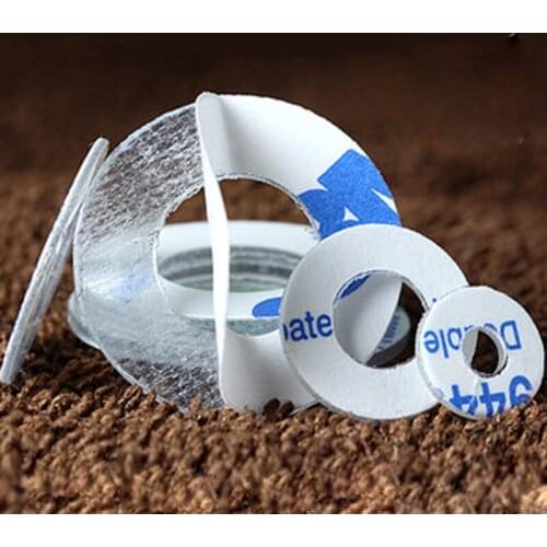 100Pcs M2 M2.5 M3 Single-sided adhesive PVC Washers Viscose Plastic Round Washer Insulation Gasket 4mm-8mm OD 0.2mm-1mm thick