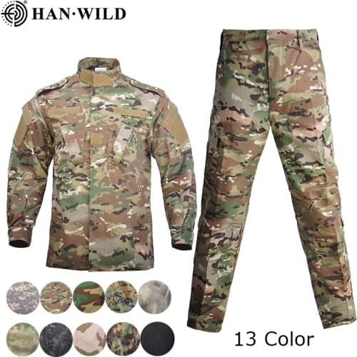 Autumn outdoor recreational camping hunting camouflage fatigues military tactical air soft clothes men play gun equipment milita