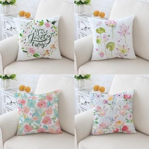 Pastoral Cushion Covers for Sofa Chairs Cars Floral Throw Pillow Covers Decorative Pillowcase 45x45 Pillow Case Home Decor