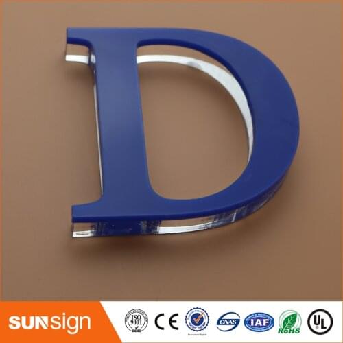 Advertising green plexiglass letters sign board plastic letters