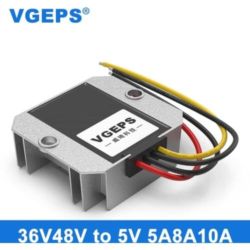 36V48V to 5V DC step-down power converter 20-60V to 5V car power waterproof transformer