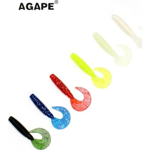 Agape Fishing Lure Soft Lure Silicon Bait Soft Bait ADSL100/KAL70 10pcs 70mm 4.5g