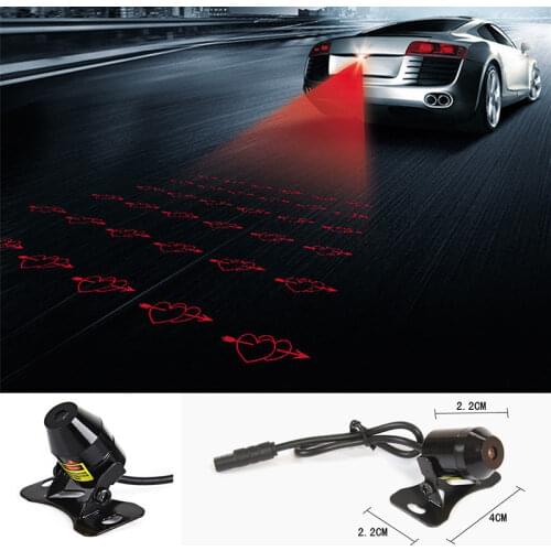 6Type Motorcycle Tail Warning Light Laser Fog Lamps Waterproof Moto Rear Braking Reversing Lights Driving Safety Motorbike Refit