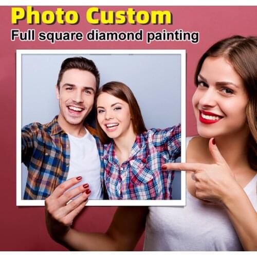 Uone DIYDiamond Painting Photo Custom Cross Stitch Rhinestones Embroidery Private Personal Baby Wedding Pet Gift Home Decoration