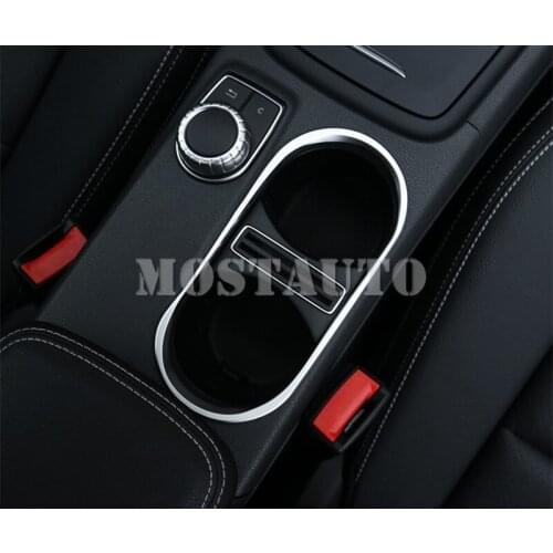 For Benz A-Class W176 Inner Centre Console Water Cup Holder Cover Trim 2013-2018 1pcs Car Accessories Interior Car Decor