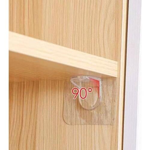 High Quality Shelf Support Adhesive Pegs Plastic Closet Cabinet Shelf Support Clips Wall Hanger For Kitchen Bathroom Accessories